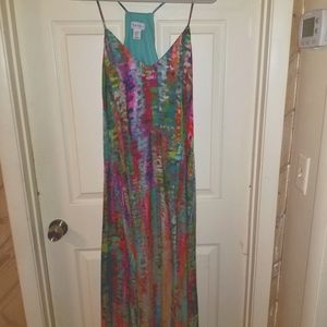 Rainbow Nicole Miller New York dress WITH POCKETS!!! Size Large